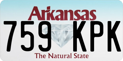 AR license plate 759KPK