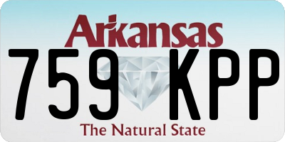 AR license plate 759KPP