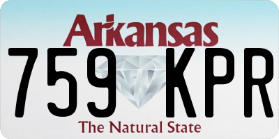 AR license plate 759KPR