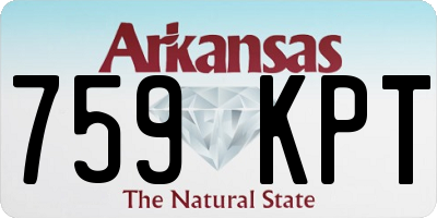 AR license plate 759KPT