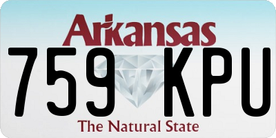 AR license plate 759KPU