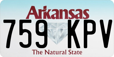 AR license plate 759KPV