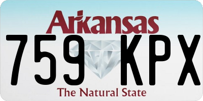 AR license plate 759KPX