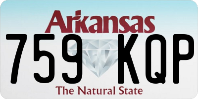 AR license plate 759KQP