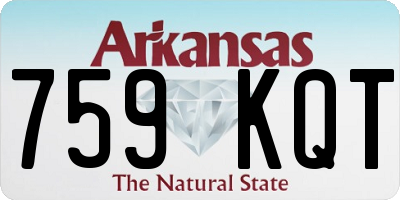AR license plate 759KQT