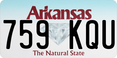AR license plate 759KQU