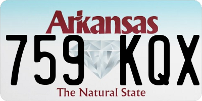 AR license plate 759KQX