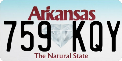 AR license plate 759KQY