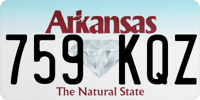 AR license plate 759KQZ