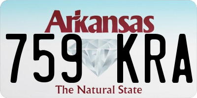 AR license plate 759KRA