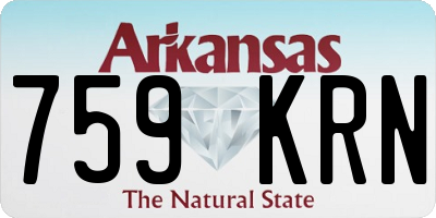 AR license plate 759KRN