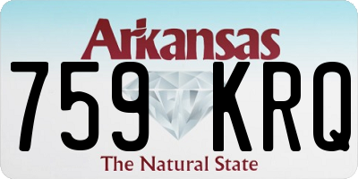AR license plate 759KRQ