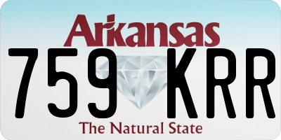 AR license plate 759KRR