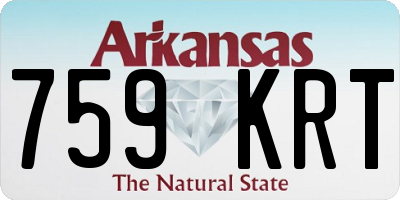 AR license plate 759KRT