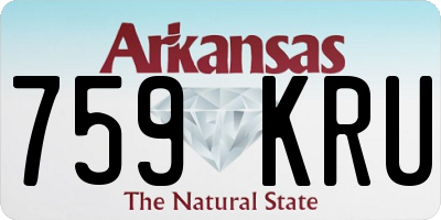 AR license plate 759KRU