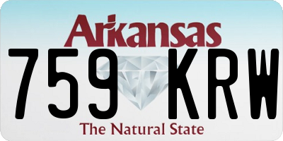 AR license plate 759KRW