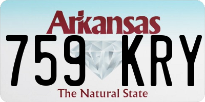 AR license plate 759KRY