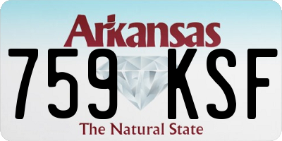 AR license plate 759KSF