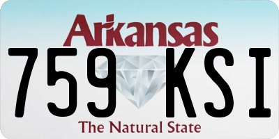 AR license plate 759KSI