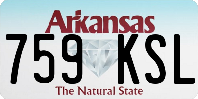 AR license plate 759KSL