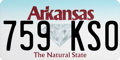 AR license plate 759KSO