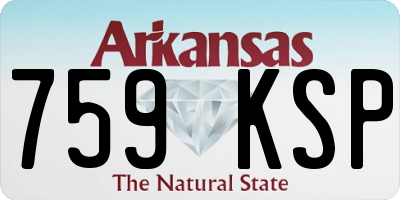 AR license plate 759KSP