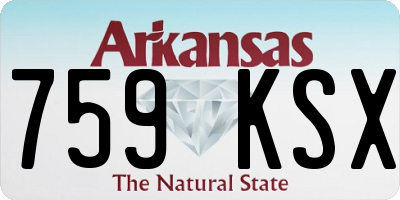 AR license plate 759KSX