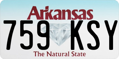 AR license plate 759KSY