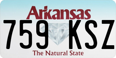 AR license plate 759KSZ