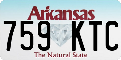 AR license plate 759KTC