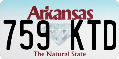 AR license plate 759KTD