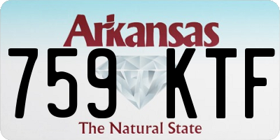 AR license plate 759KTF