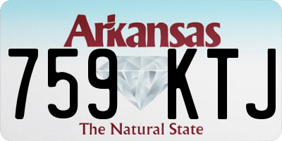 AR license plate 759KTJ