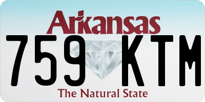 AR license plate 759KTM