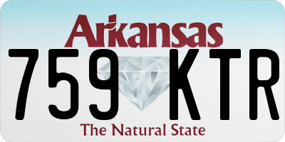 AR license plate 759KTR