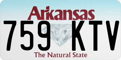 AR license plate 759KTV