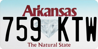 AR license plate 759KTW