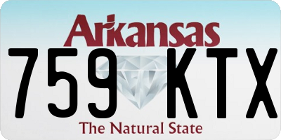 AR license plate 759KTX