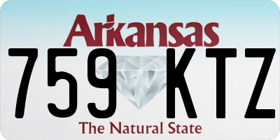 AR license plate 759KTZ