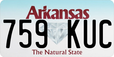 AR license plate 759KUC