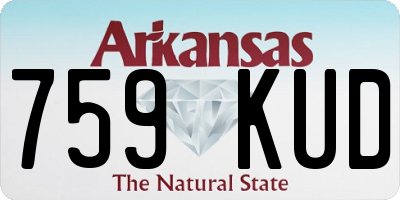 AR license plate 759KUD