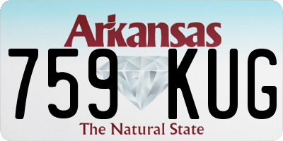AR license plate 759KUG