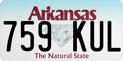 AR license plate 759KUL