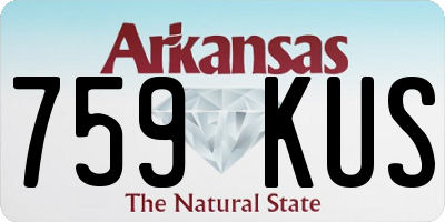 AR license plate 759KUS