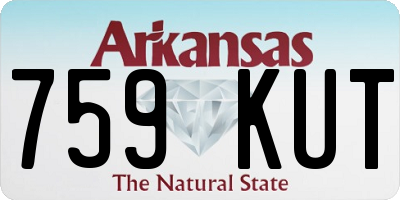 AR license plate 759KUT