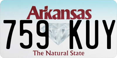 AR license plate 759KUY