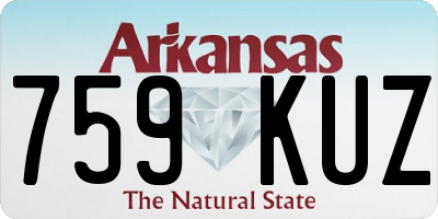 AR license plate 759KUZ