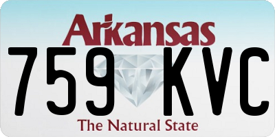 AR license plate 759KVC