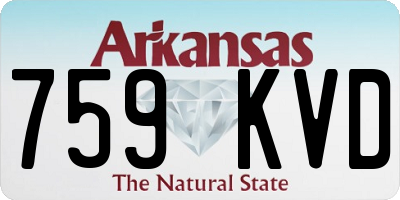 AR license plate 759KVD