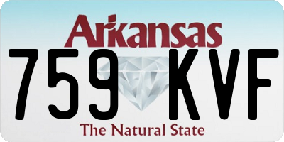 AR license plate 759KVF